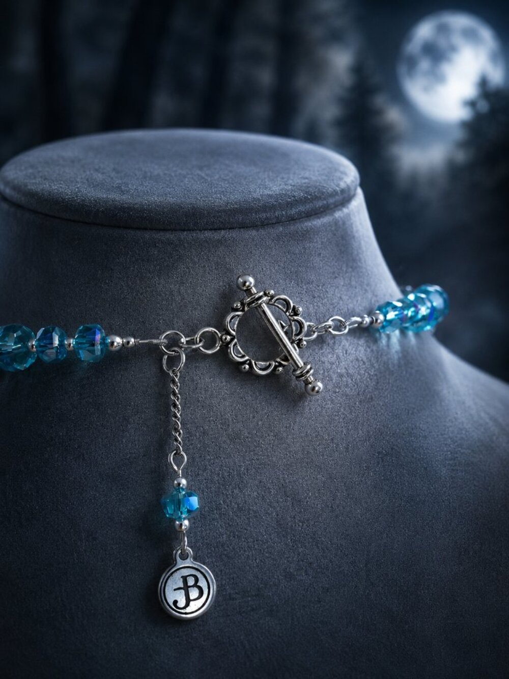 JB Originals – Midnight Current | Blue Jade, Labradorite & Aqua Crystal Set - Picture 5 of 7